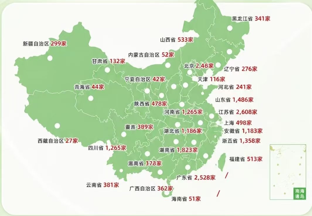 云印超市 · 全国33个省都有网点