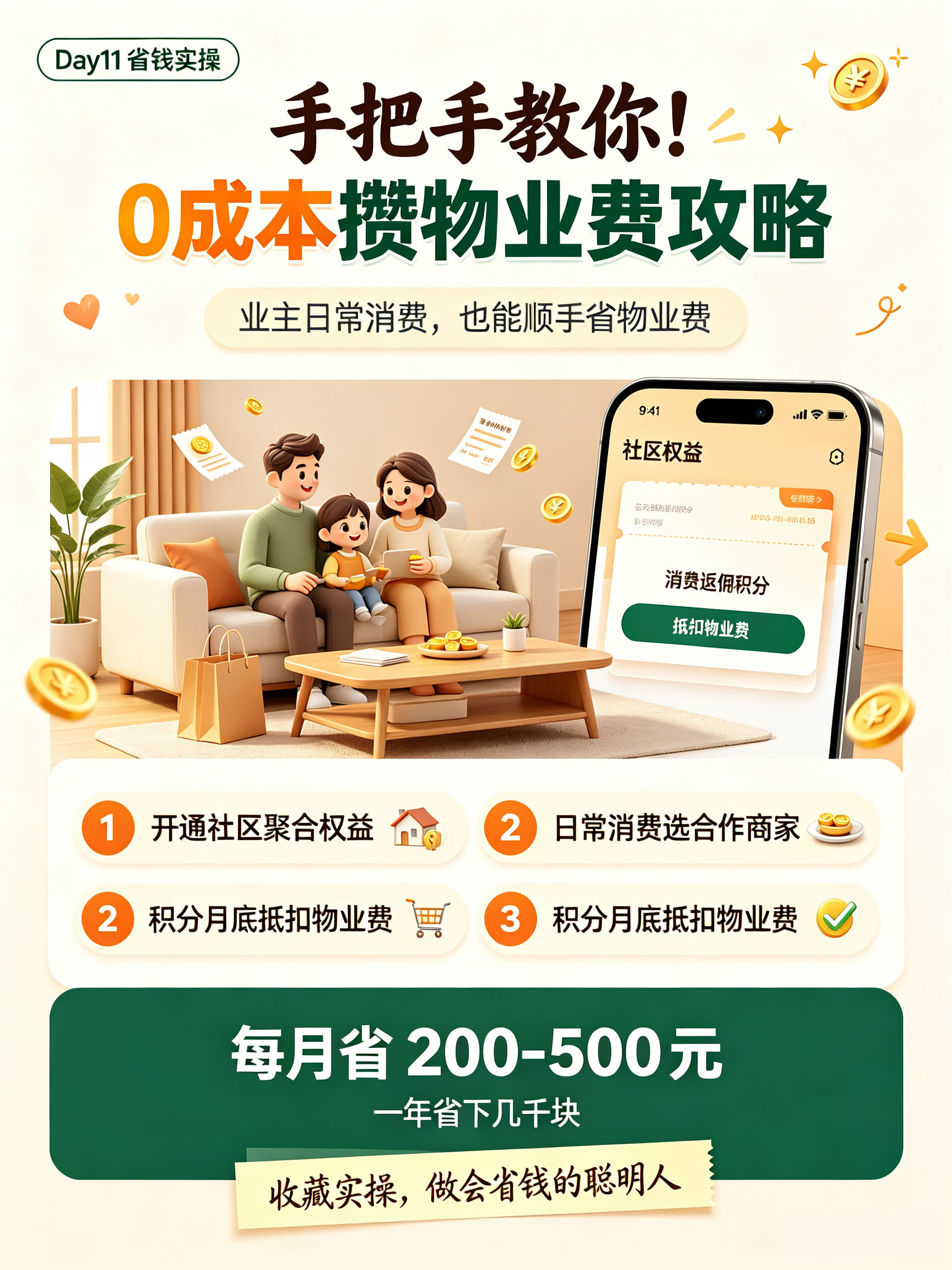Day11 省钱实操｜手把手教你！0成本攒物业费攻略